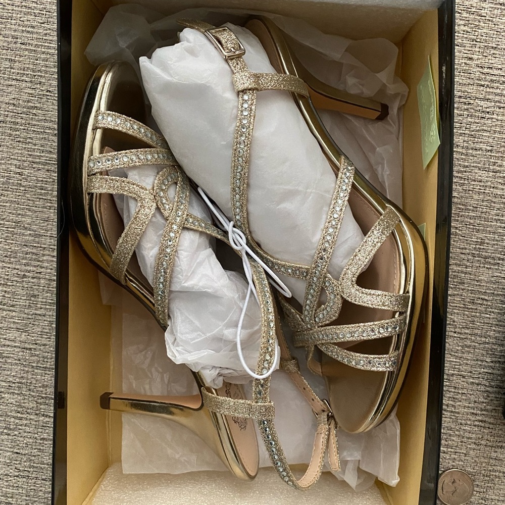 Gold Formal Heels